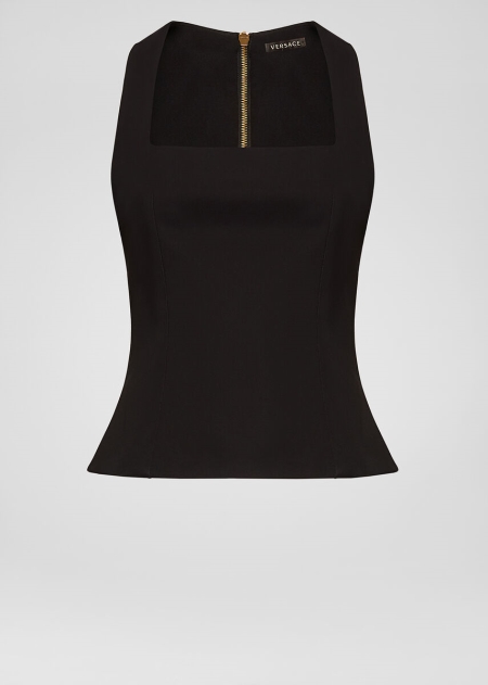 Top Versace Versace Geometric Neckline Bustier Dama | LHPOXSJ-82